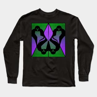 Purple Green Obsidian Order Jevonite Dagger Long Sleeve T-Shirt